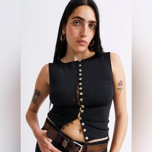 Susamusa Sadaf Top Black Size M